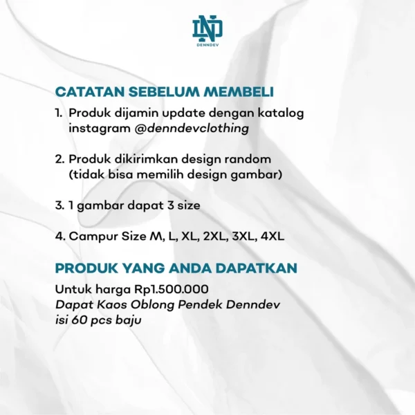 PAKET RESELLER DENNDEV - Pakaian Pria Dewasa - Baju Atasan Laki-Laki - PCO - Gambar 2