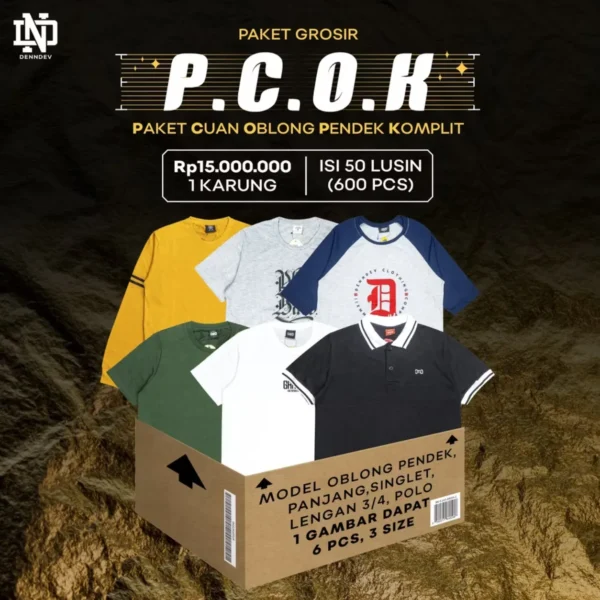 PAKET GROSIR HEMAT DENNDEV - Pakaian Pria Dewasa - Baju Atasan Laki-Laki - PCOK